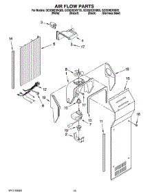 09 - Air Flow Parts parts for Whirlpool Refrigerator GC5SHEXNQ05 from AppliancePartsPros.com