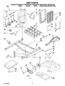 11 - Unit Parts parts for Whirlpool Refrigerator ED5JHAXTS01 from AppliancePartsPros.com