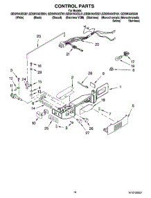 10 - Control Parts parts for Whirlpool Refrigerator GD5NVAXSQ01 from AppliancePartsPros.com