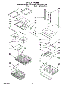 06 - Shelf Parts parts for Whirlpool Refrigerator GX5SHDXTS00 from AppliancePartsPros.com