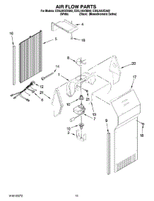 09 - Air Flow Parts parts for Whirlpool Refrigerator ES5LHAXSA02 from AppliancePartsPros.com
