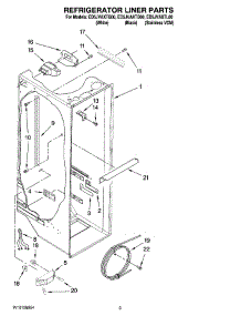 02 - Refrigerator Liner Parts parts for Whirlpool Refrigerator ED5JVAXTB00 from AppliancePartsPros.com