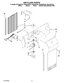 09 - Air Flow Parts parts for Whirlpool Refrigerator ED5JHAXTB01 from AppliancePartsPros.com