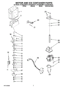 05 - Motor And Ice Container Parts parts for Whirlpool Refrigerator GC3SHEXNS16 from AppliancePartsPros.com