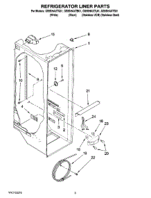 02 - Refrigerator Liner Parts parts for Whirlpool Refrigerator GS5SHAXTS01 from AppliancePartsPros.com