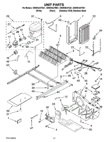 11 - Unit Parts parts for Whirlpool Refrigerator GS5SHAXTS01 from AppliancePartsPros.com