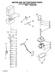 05 - Motor And Ice Container Parts parts for Whirlpool Refrigerator GD5YHAXTL00 from AppliancePartsPros.com