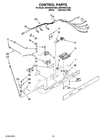 10 - Control Parts parts for Whirlpool Refrigerator GD5YHAXTL00 from AppliancePartsPros.com