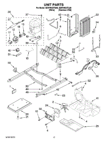 11 - Unit Parts parts for Whirlpool Refrigerator GD5YHAXTL00 from AppliancePartsPros.com