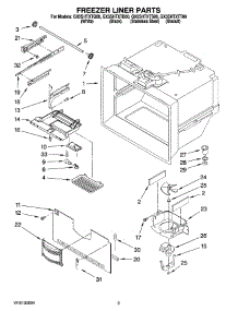 02 - Freezer Liner Parts parts for Whirlpool Refrigerator GX5SHTXTT00 from AppliancePartsPros.com