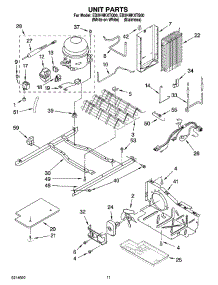 08 - Unit Parts parts for Whirlpool Refrigerator ED2HHKXTS00 from AppliancePartsPros.com