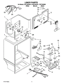 03 - Liner Parts parts for Whirlpool Refrigerator ET8FTEXST01 from AppliancePartsPros.com