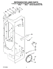 02 - Refrigerator Liner Parts parts for Whirlpool Refrigerator GC3JHAXTS01 from AppliancePartsPros.com