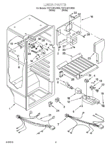 03 - Liner Parts parts for Whirlpool Refrigerator YET17JKXJW00 from AppliancePartsPros.com