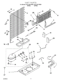 04 - Unit Parts parts for Whirlpool Refrigerator YET17JKXJW00 from AppliancePartsPros.com