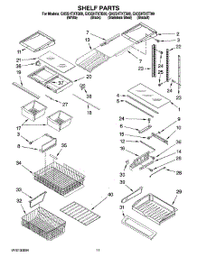 06 - Shelf Parts parts for Whirlpool Refrigerator GX5SHTXTQ00 from AppliancePartsPros.com
