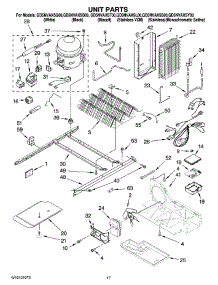 11 - Unit Parts parts for Whirlpool Refrigerator GD5NVAXSQ00 from AppliancePartsPros.com