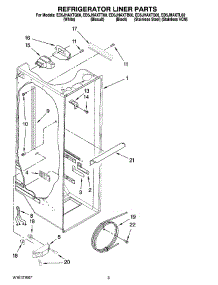 02 - Refrigerator Liner Parts parts for Whirlpool Refrigerator ED5JHAXTT00 from AppliancePartsPros.com