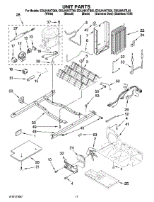11 - Unit Parts parts for Whirlpool Refrigerator ED5JHAXTT00 from AppliancePartsPros.com