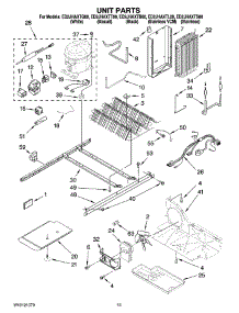 09 - Unit Parts parts for Whirlpool Refrigerator ED2JHAXTQ00 from AppliancePartsPros.com