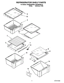 03 - Refrigerator Shelf Parts parts for Whirlpool Refrigerator 7GS2SHEXPQ03 from AppliancePartsPros.com