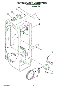 02 - Refrigerator Liner Parts parts for Whirlpool Refrigerator 7GS5FHAXTA00 from AppliancePartsPros.com