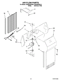12 - Air Flow Parts, Optional Parts (Not Included) parts for Whirlpool Refrigerator 7GS2SHEXPQ03 from AppliancePartsPros.com