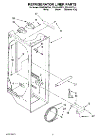 02 - Refrigerator Liner Parts parts for Whirlpool Refrigerator ED5JVAXTL01 from AppliancePartsPros.com