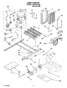11 - Unit Parts parts for Whirlpool Refrigerator 7GS5FHAXTA00 from AppliancePartsPros.com