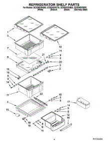 03 - Refrigerator Shelf Parts parts for Whirlpool Refrigerator GC5SHEXNT05 from AppliancePartsPros.com