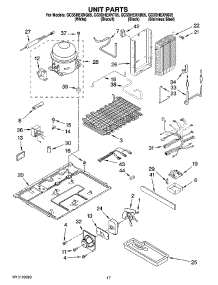 11 - Unit Parts parts for Whirlpool Refrigerator GC5SHEXNT05 from AppliancePartsPros.com
