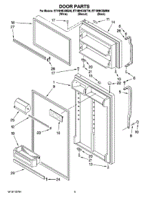 02 - Door Parts parts for Whirlpool Refrigerator ET1MHKXMT06 from AppliancePartsPros.com