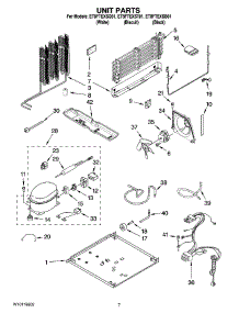 04 - Unit Parts parts for Whirlpool Refrigerator ET8FTEXSQ01 from AppliancePartsPros.com