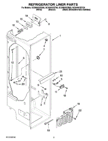 02 - Refrigerator Liner Parts parts for Whirlpool Refrigerator GC5NHAXST02 from AppliancePartsPros.com