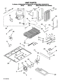 11 - Unit Parts parts for Whirlpool Refrigerator GC5NHAXST02 from AppliancePartsPros.com