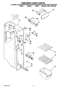 04 - Freezer Liner Parts parts for Whirlpool Refrigerator ED2JHAXTT00 from AppliancePartsPros.com