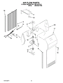 09 - Air Flow Parts parts for Whirlpool Refrigerator GD5YHAXTL01 from AppliancePartsPros.com