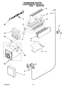 12 - Icemaker Parts, Optional Parts (Not Included) parts for Whirlpool Refrigerator GD5YHAXTL01 from AppliancePartsPros.com