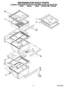 03 - Refrigerator Shelf Parts parts for Whirlpool Refrigerator ED2JHAXTS00 from AppliancePartsPros.com
