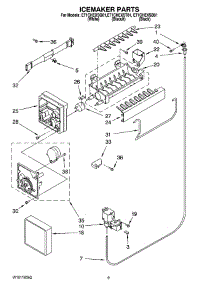 05 - Icemaker Parts parts for Whirlpool Refrigerator ET1CHEXST01 from AppliancePartsPros.com