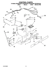11 - Control Parts parts for Whirlpool Refrigerator ED2FHAXST04 from AppliancePartsPros.com