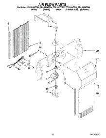 12 - Air Flow Parts, Optional Parts (Not Included) parts for Whirlpool Refrigerator ED2JHAXTS00 from AppliancePartsPros.com