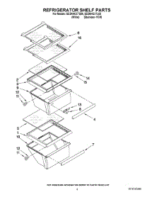 03 - Refrigerator Shelf Parts parts for Whirlpool Refrigerator ED2NHGXTL00 from AppliancePartsPros.com