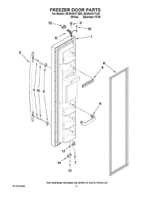 07 - Freezer Door Parts parts for Whirlpool Refrigerator ED2NHGXTL00 from AppliancePartsPros.com