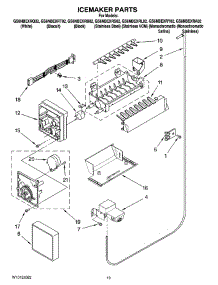 12 - Icemaker Parts, Optional Parts (Not Included) parts for Whirlpool Refrigerator GS6NBEXRT02 from AppliancePartsPros.com