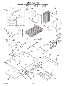 09 - Unit Parts parts for Whirlpool Refrigerator GC5THGXKB00 from AppliancePartsPros.com