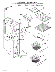 04 - Freezer Liner Parts parts for Whirlpool Refrigerator GC5THEXNS00 from AppliancePartsPros.com