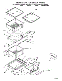 03 - Refrigerator Shelf Parts parts for Whirlpool Refrigerator GC5THEXNS01 from AppliancePartsPros.com