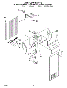 09 - Air Flow Parts parts for Whirlpool Refrigerator GC5THEXNB01 from AppliancePartsPros.com