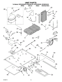 09 - Unit parts for Whirlpool Refrigerator GC5SHGXLQ00 from AppliancePartsPros.com